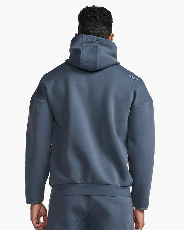 2XU Commute Full Zip Hoodie Turbulence/Harbor Mist