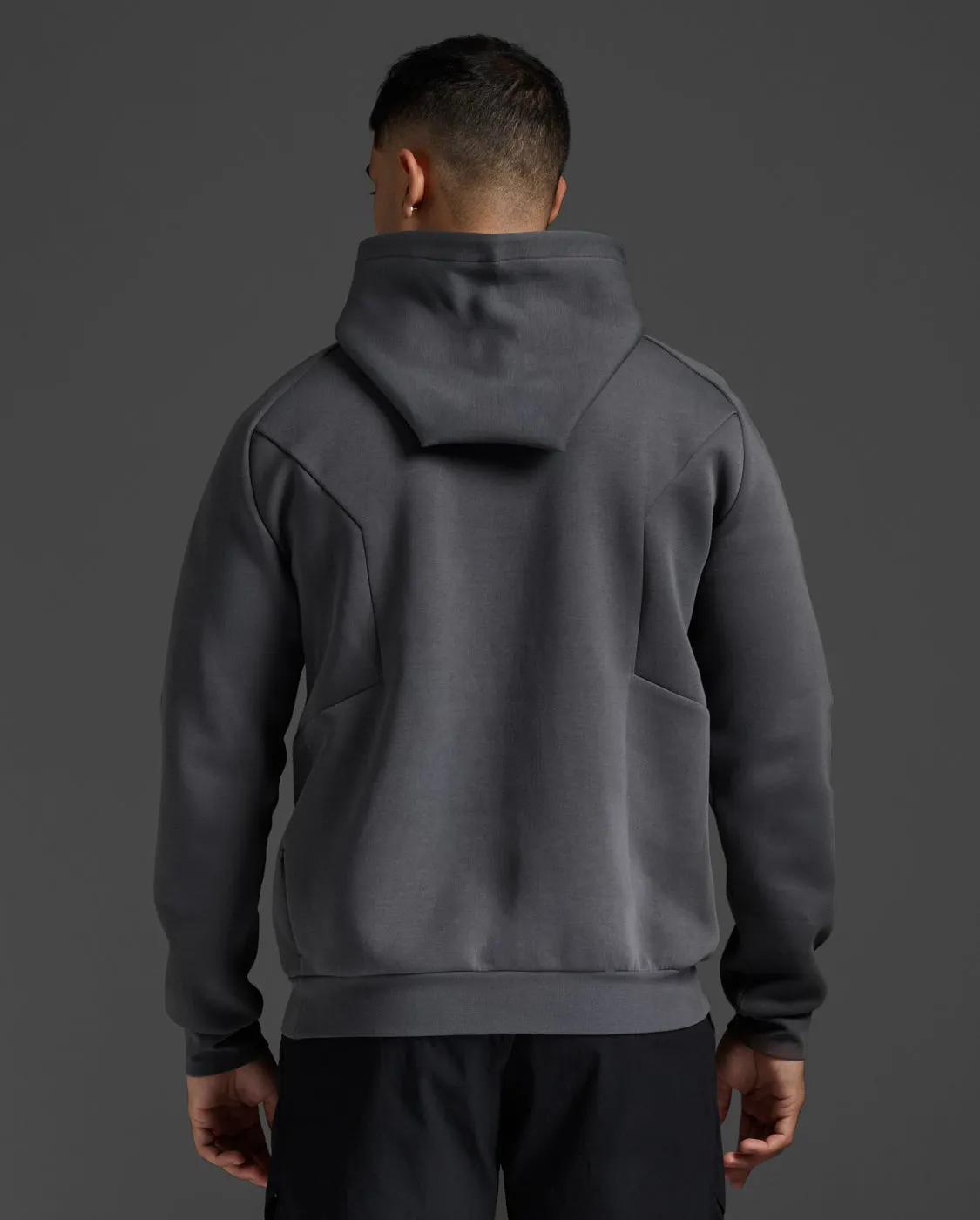 2XU Mens Motion Hoodie - Jupiter/White