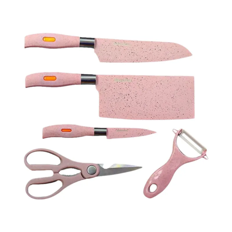5Pcs Granite Non-Stick Kitchen Knife Set Yl-44