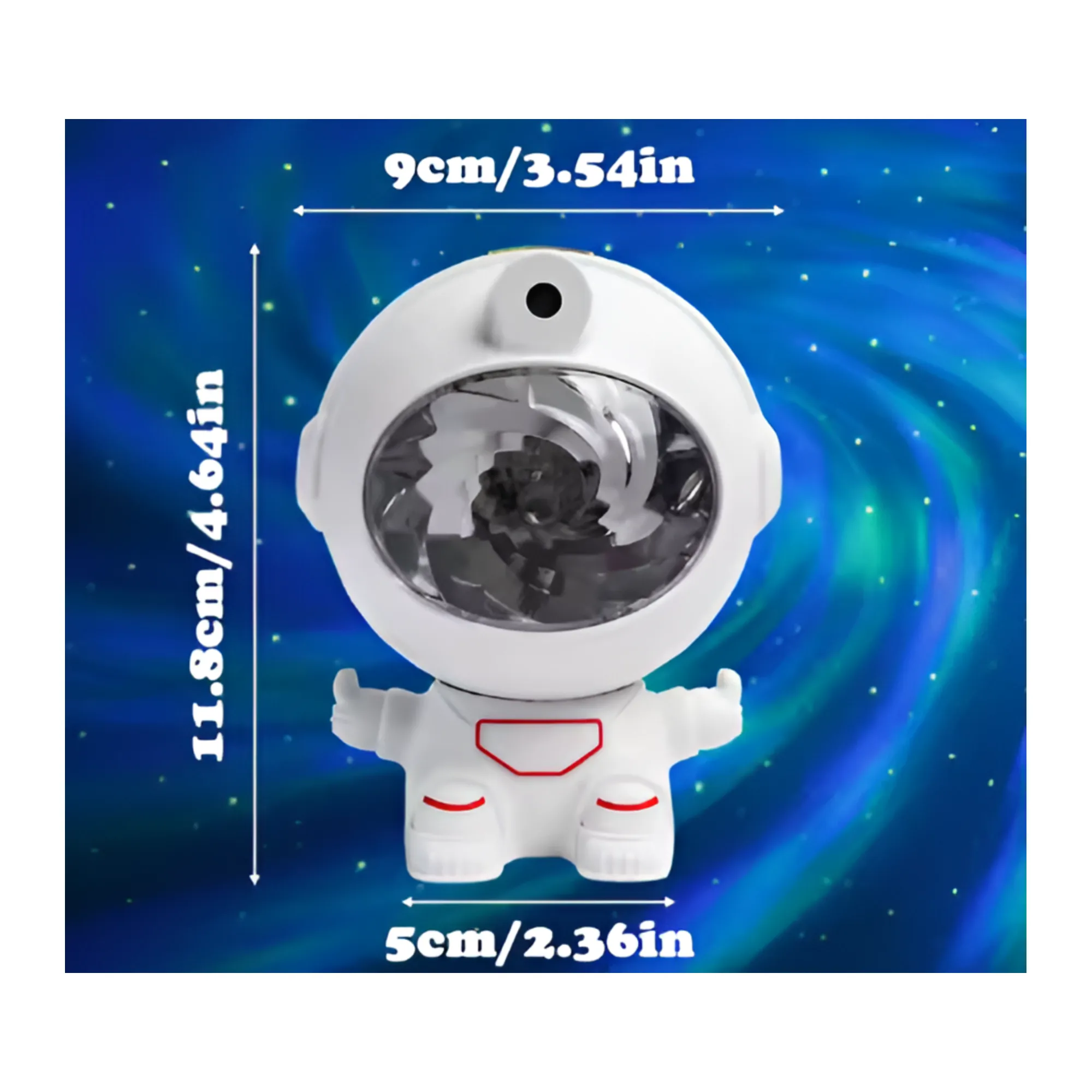 5W Multicolor Rechargeable Portable Astronaut LED Light with Remote