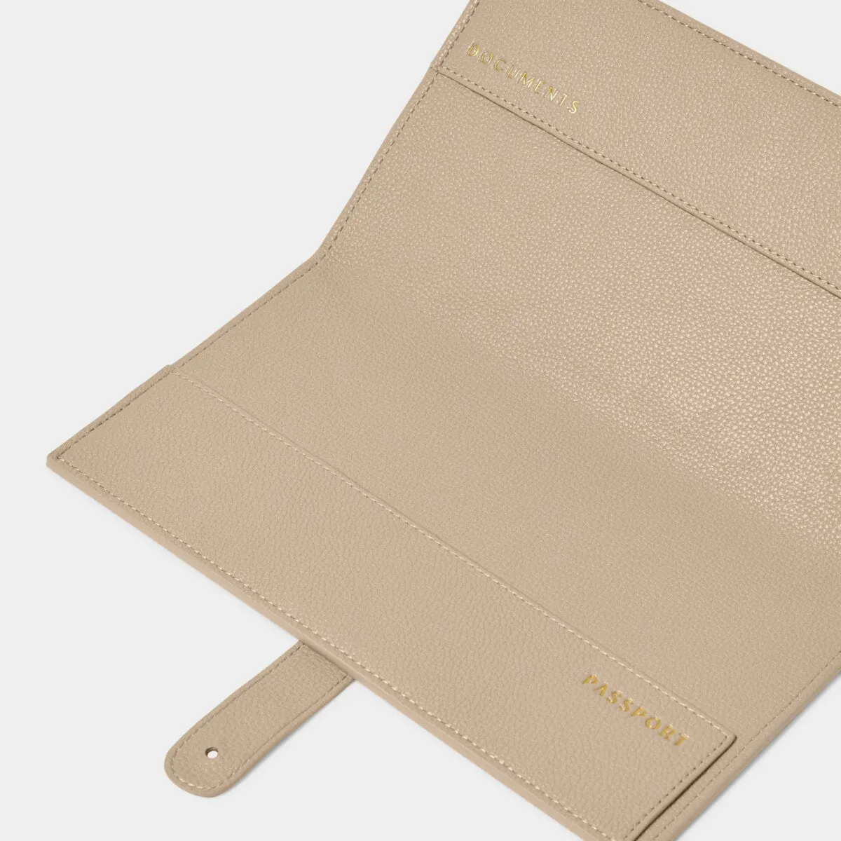 'Adventure, Memories, Happiness' Sentiment Travel Wallet | Light Taupe