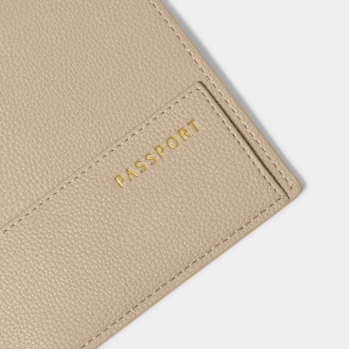 'Adventure, Memories, Happiness' Sentiment Travel Wallet | Light Taupe