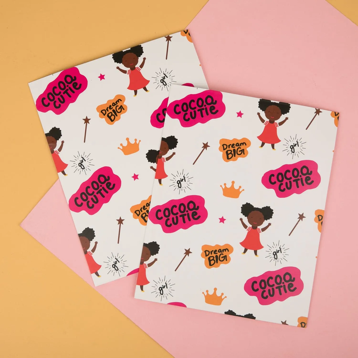 Afro Puff Cutie 2-Pc Folder Set