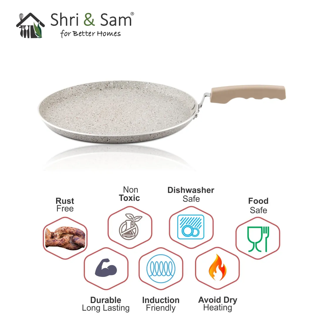 Aluminium Non-Stick Dosa Tawa Rockline