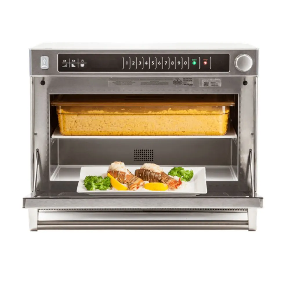 Amana Microwave Steamer Oven 1.6 Cu Ft, Heavy Volume, Touch Controls, 2200 Watt 208/240V