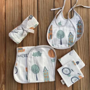 Amsterdam Muslin Essential Combo   Custom Bunny Bag