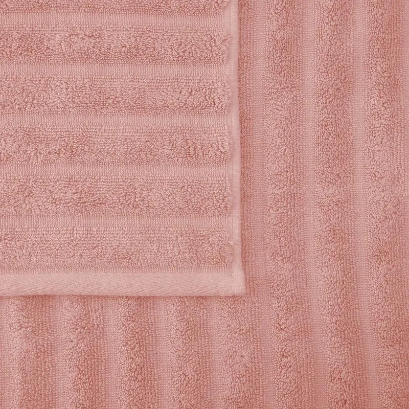 Anko Australia 100% Cotton 700 GSM XL Ribbed Bath Towel | Set of 2 | Super-Soft, Absorbent, Quick-Drying | Pink Towel for Men, Women & Kids | 150x75 cm |Travel, Gym, Spa Towel