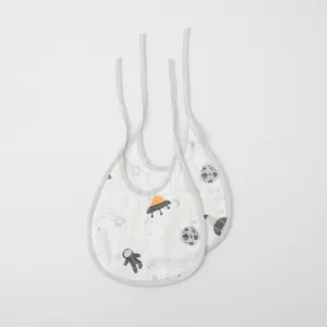 Astronaut Muslin Bibs (Set of 2)