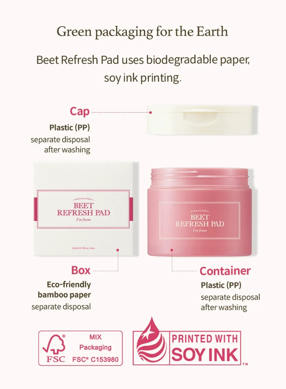 Beet Refresh Pad (260ml)