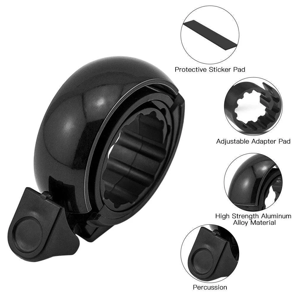 Bike Bell Bicycle Ring Bell with Loud Crisp Clear Sound for Mountain Bike Road Bike Electric Bike