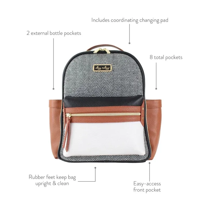 Black Itzy Mini™ Diaper Bag Backpack