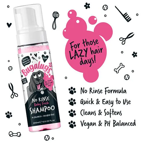 Bugalugs No Rinse Dog Shampoo 200ml