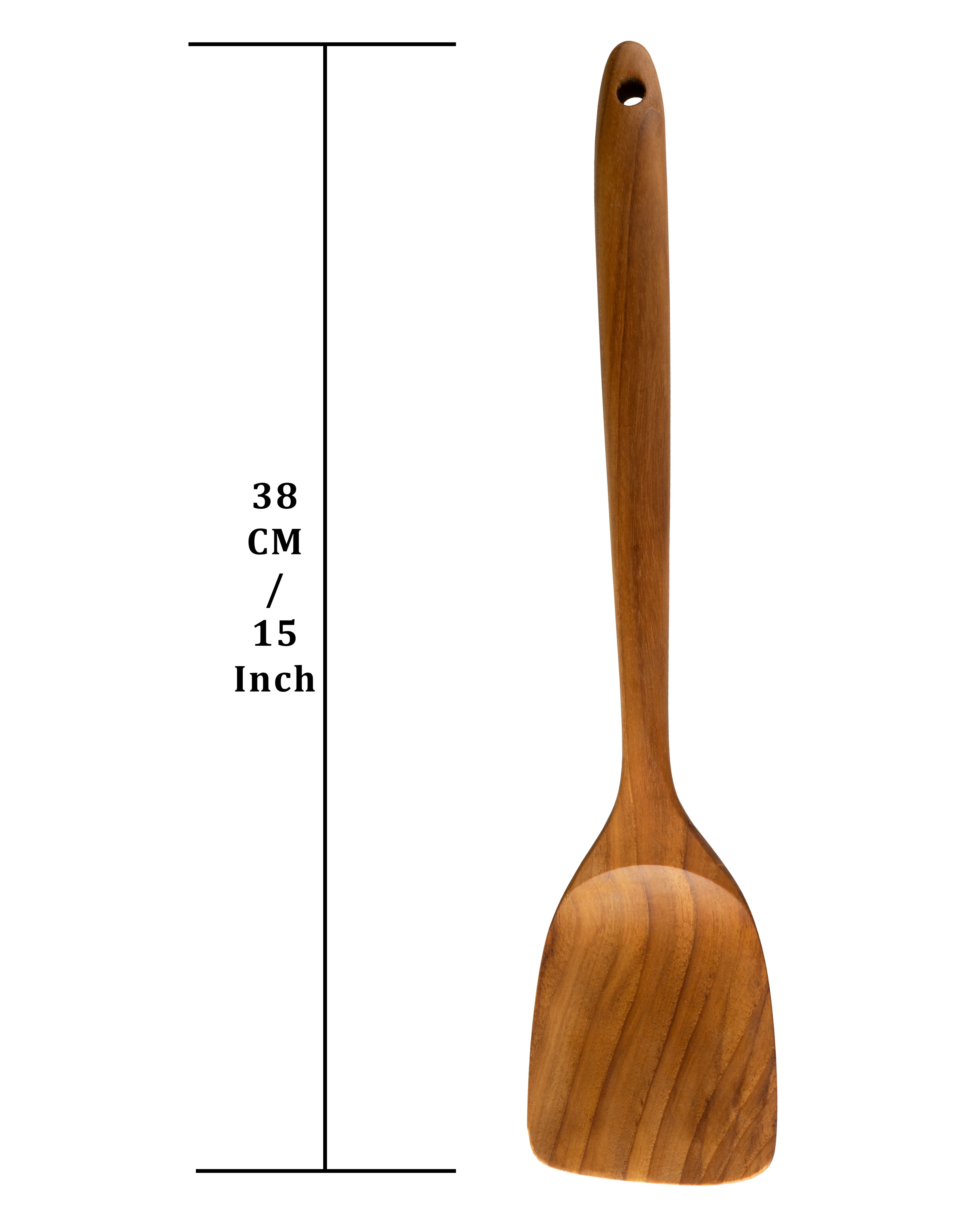 CCcollections Natural Kitchenware Teak Wood Kitchen Utensil Sets