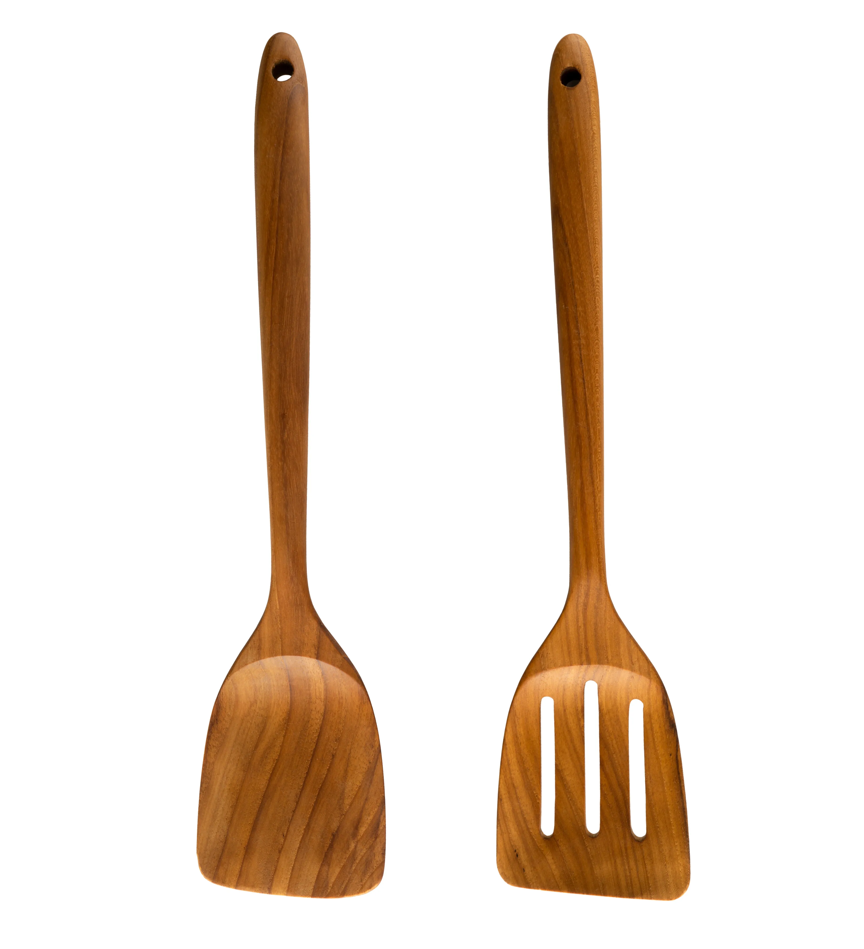 CCcollections Natural Kitchenware Teak Wood Kitchen Utensil Sets