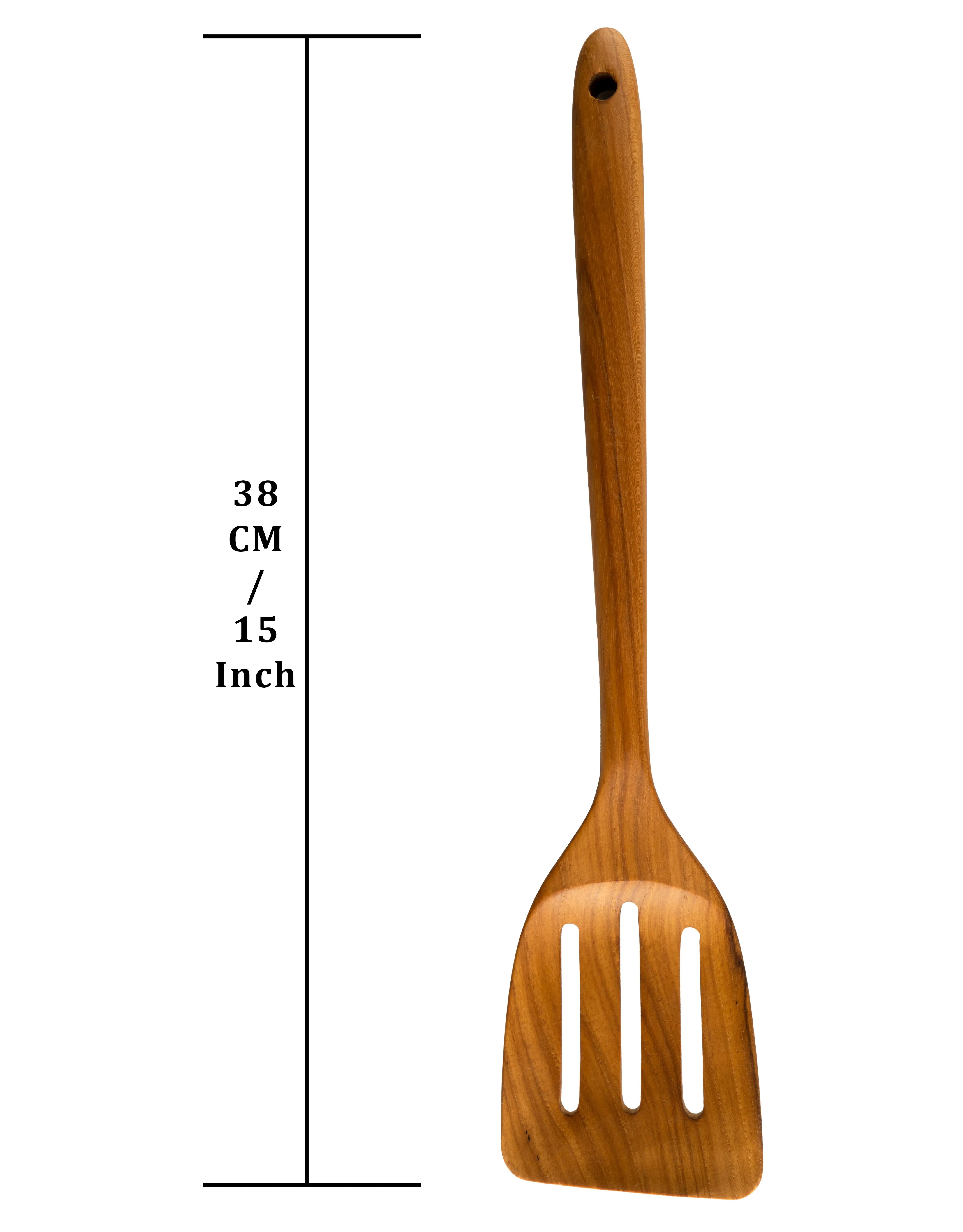 CCcollections Natural Kitchenware Teak Wood Kitchen Utensil Sets