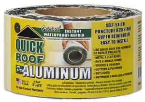 Cofair QR325 3" x 25' Quick-Roof Aluminum Waterproof Roof Repair Seal Tape - Quantity of 6