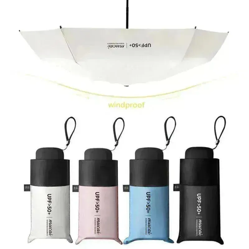 Compact UV-Proof Mini Umbrella: Windproof & Durable