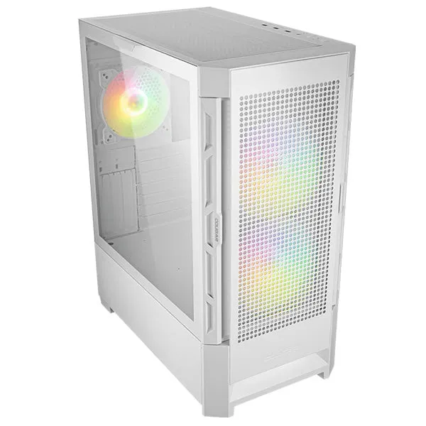 Cougar DuoFace RGB Tempered Glass Left Side Panel - White