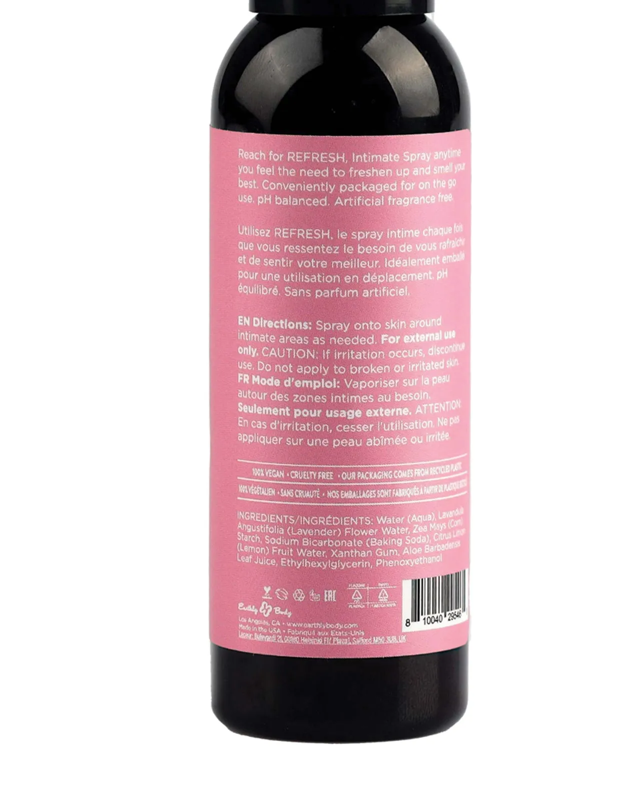 Earthly Body Refresh Intimate Cleansing Spray 2 fl oz