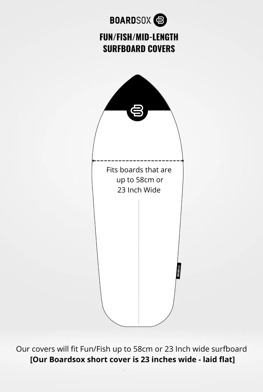 Flames   - Fun/Fish Surfboard Cover