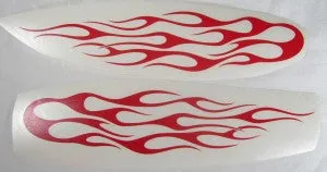Flames Racing Car x2 Variation | Die Cut Vinyl Sticker Decal | Blasted Rat