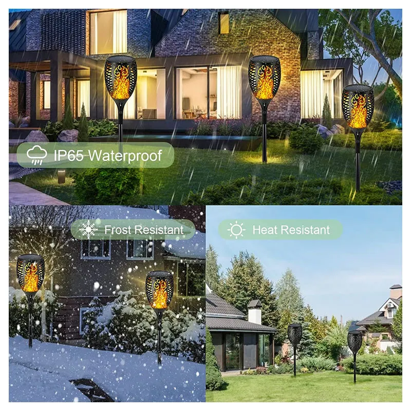 Garden Solar Powered Lawn Light With Dancing Flickering Flames Xf-6018