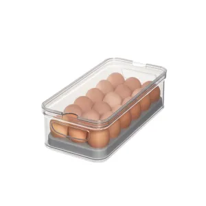 iDesign Crisp BPA-Free Stackable Refrigerator Egg Bin Recycled Plastic