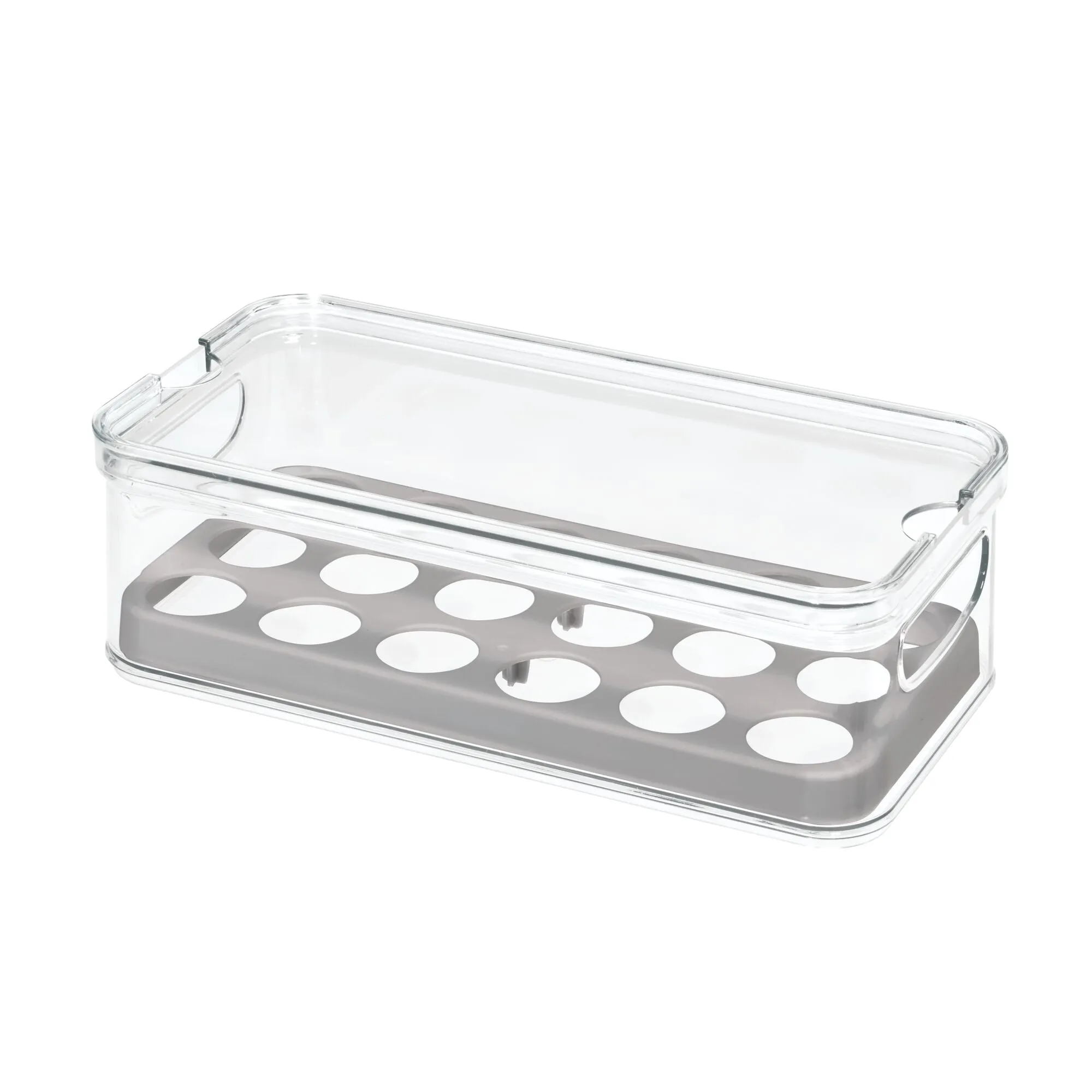 iDesign Crisp BPA-Free Stackable Refrigerator Egg Bin Recycled Plastic