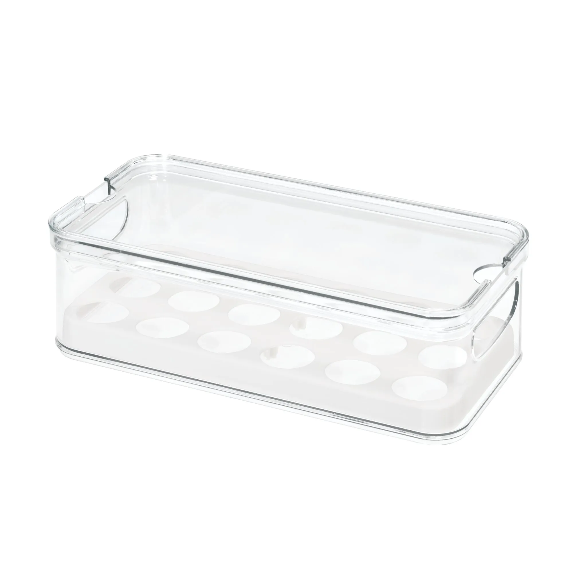 iDesign Crisp BPA-Free Stackable Refrigerator Egg Bin Recycled Plastic