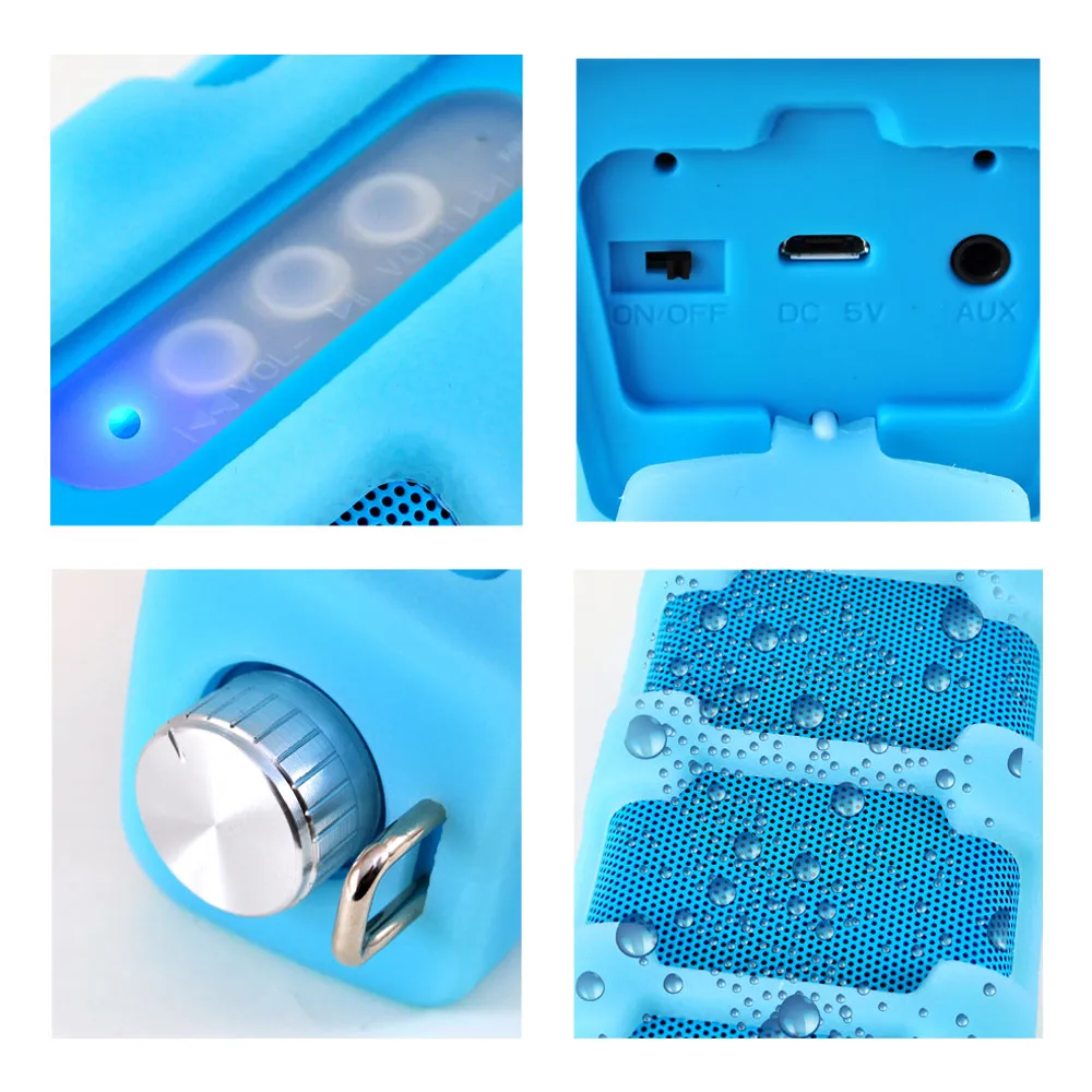 Jam Tunes Box Rugged & Splash Proof Bluetooth Speaker And Hands Free Speaker-Phone With Aux In