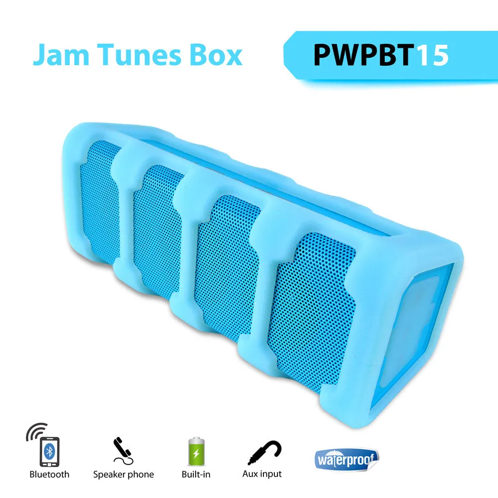 Jam Tunes Box Rugged & Splash Proof Bluetooth Speaker And Hands Free Speaker-Phone With Aux In