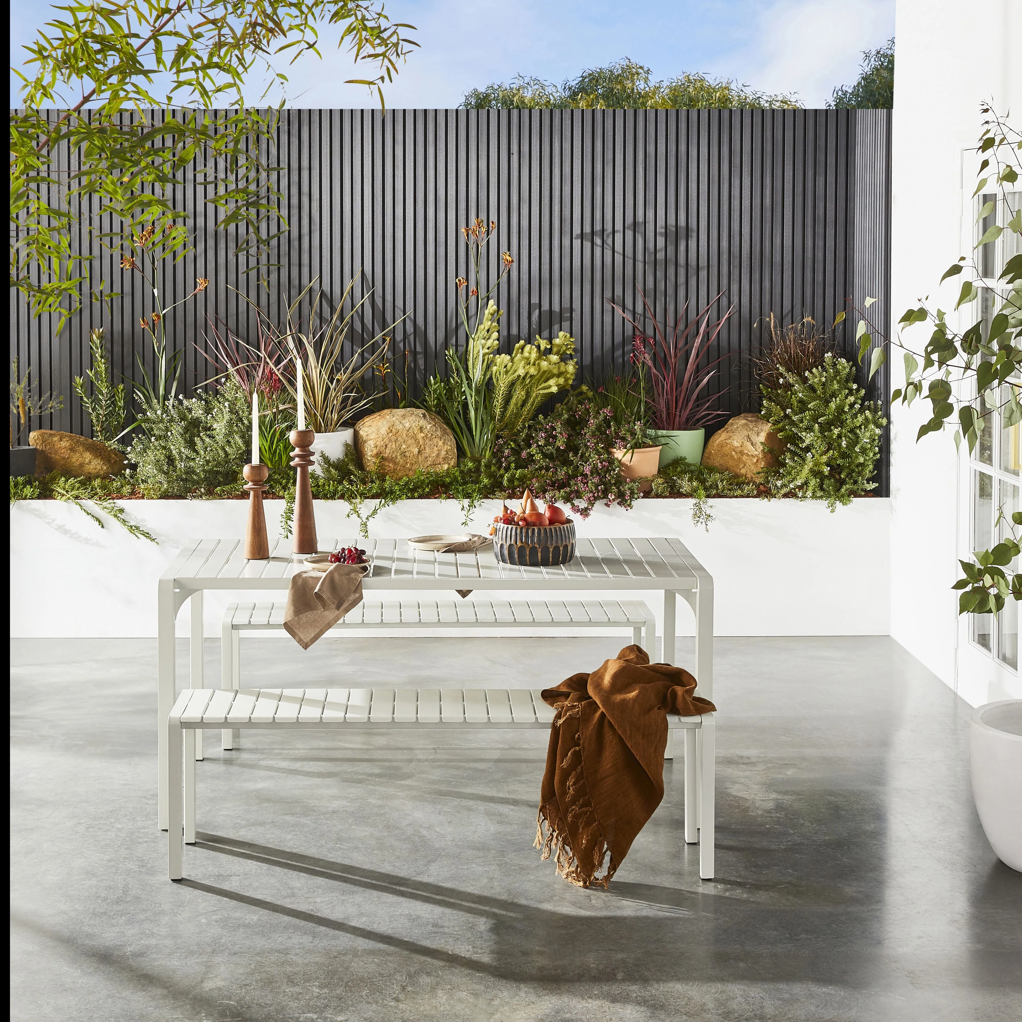 Kace Dining Bench Seat 150cm White