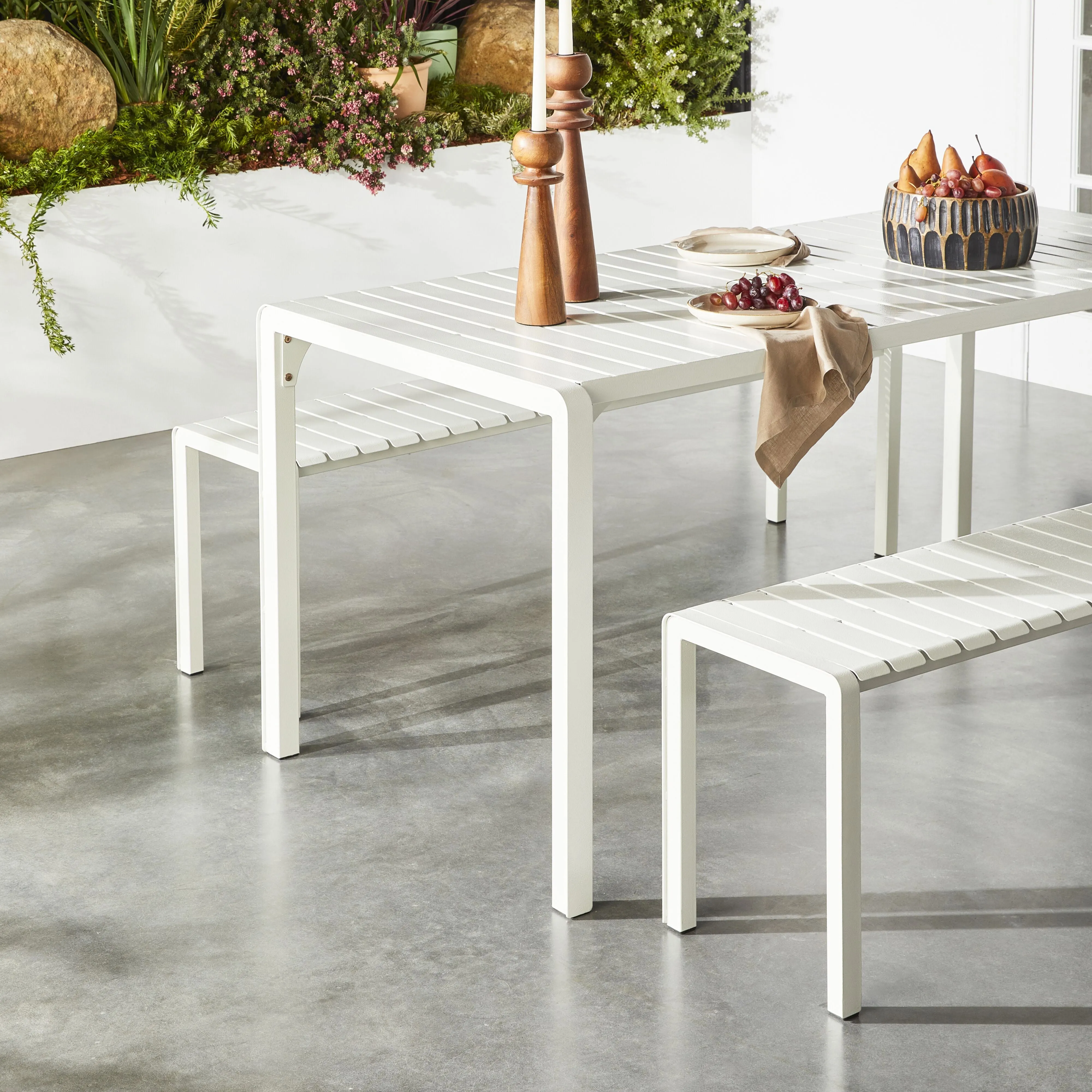 Kace Dining Bench Seat 150cm White