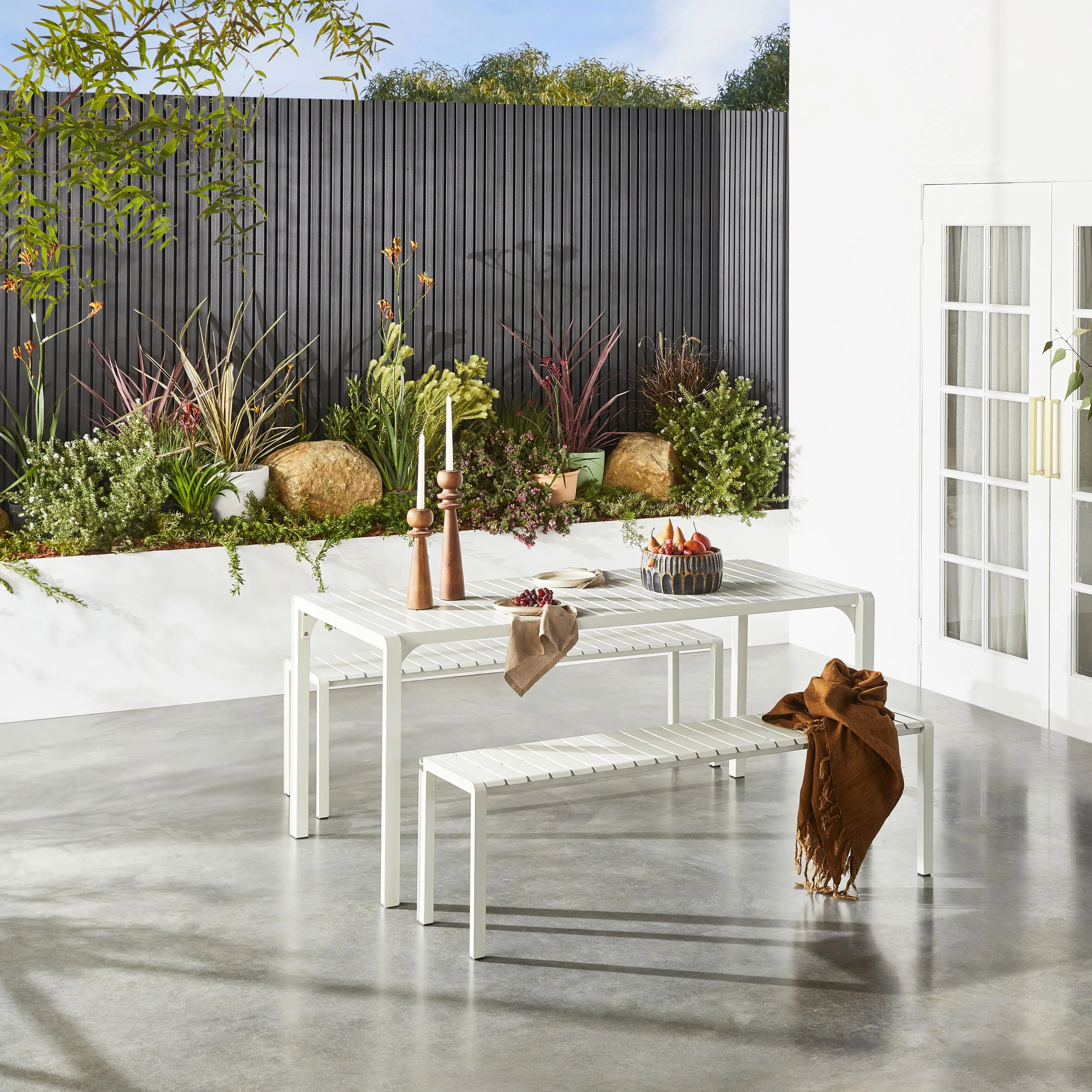 Kace Dining Bench Seat 150cm White