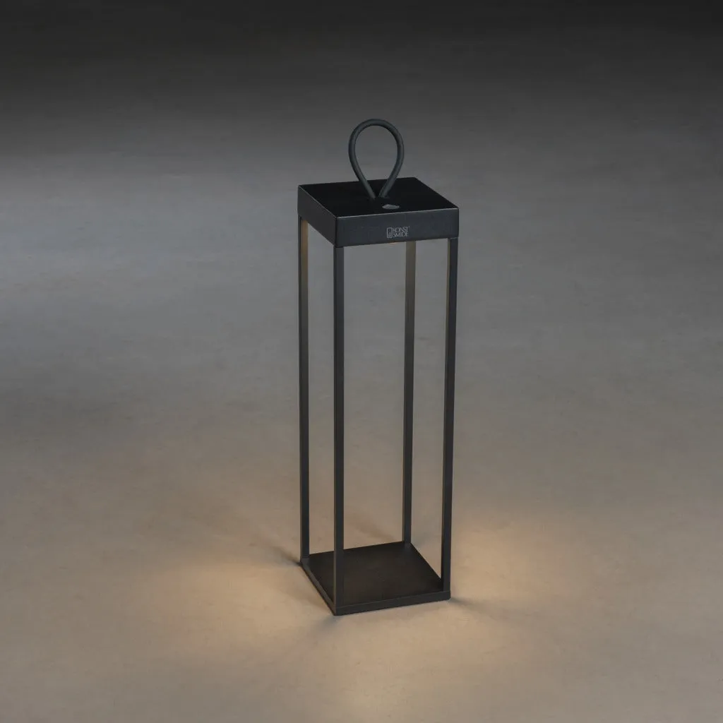 Konstsmide Ravello Outdoor USB Rechargeable Lamp Large Black