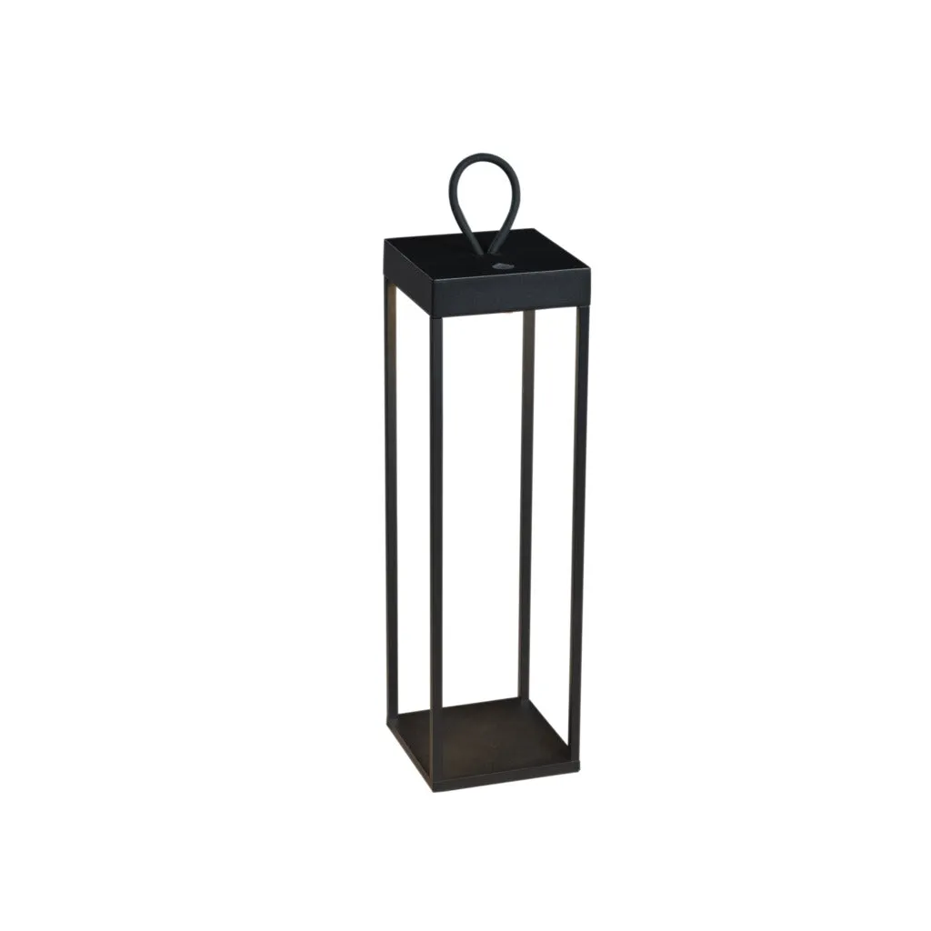 Konstsmide Ravello Outdoor USB Rechargeable Lamp Large Black