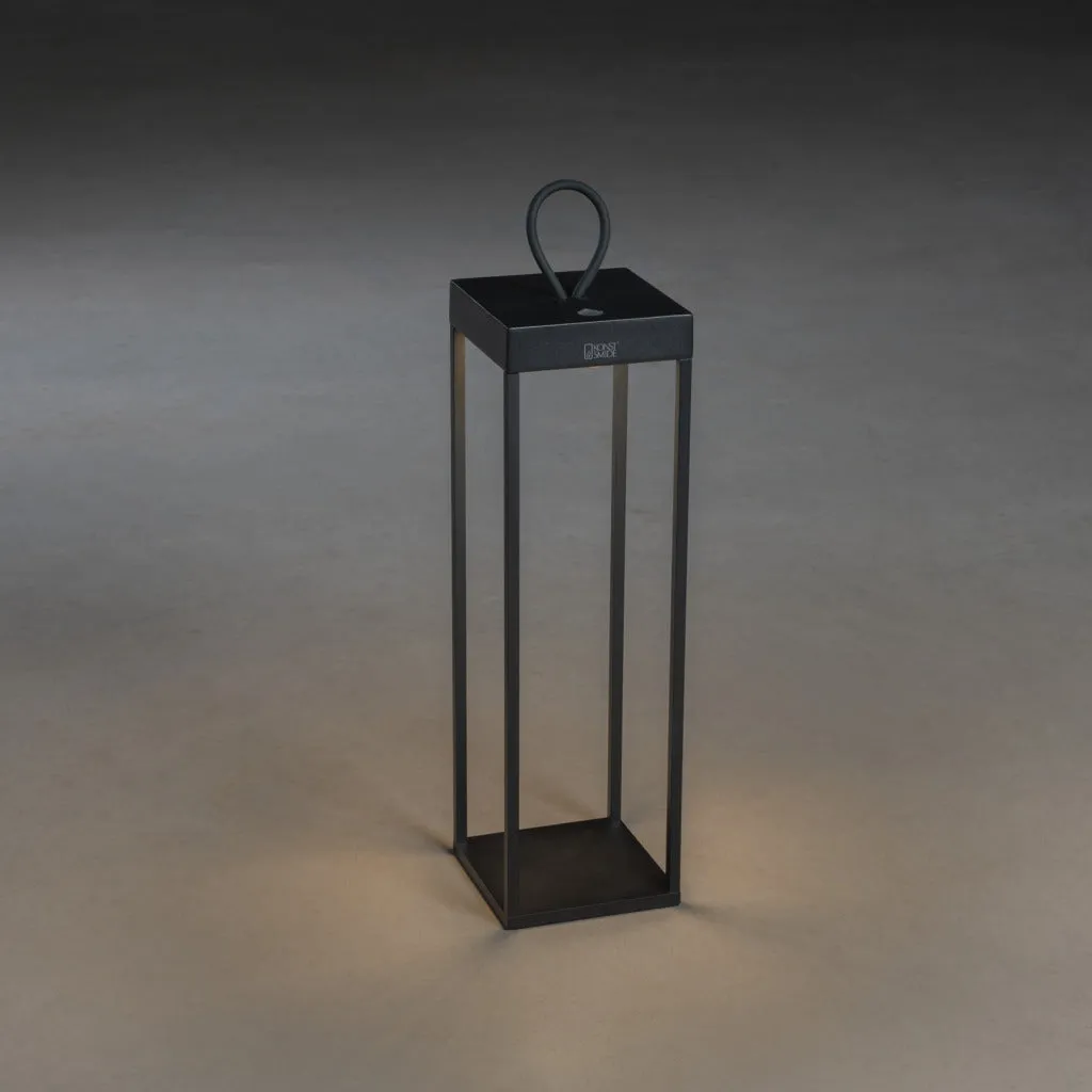 Konstsmide Ravello Outdoor USB Rechargeable Lamp Large Black