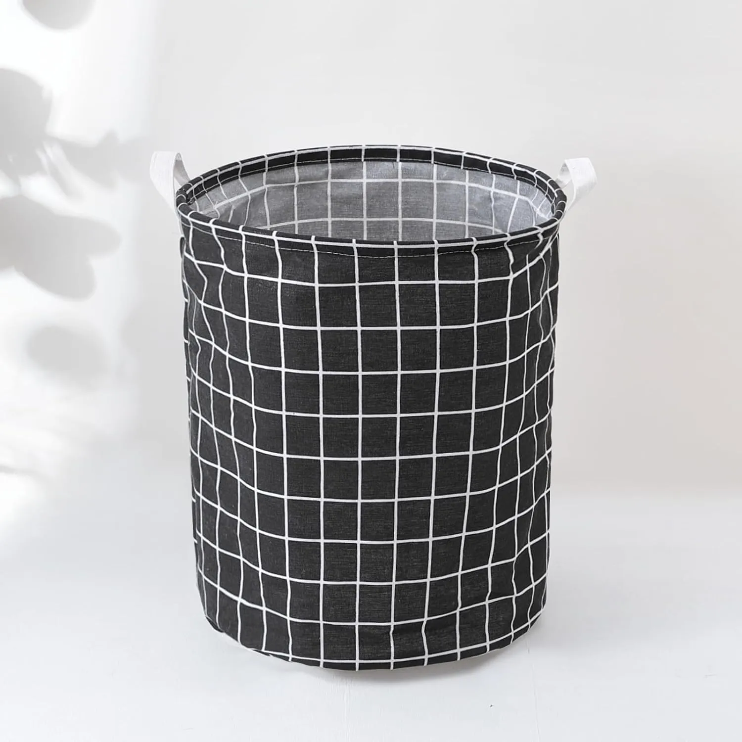 Kuber Industries Laundry Basket For Clothes|Foldable Laundry Hamper|Basket For Toys, Dirty clothes, Storage "45 LTR"-Pack of 6 (Black)