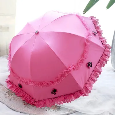 Lace Princess Dual-Use Folding Umbrella