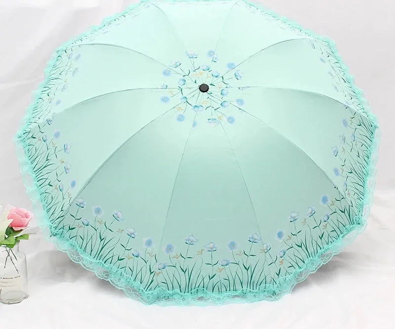 Lace Princess Dual-Use Folding Umbrella