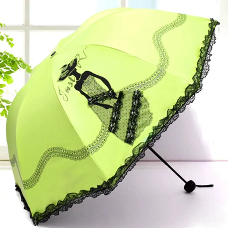 Lace Princess Dual-Use Folding Umbrella