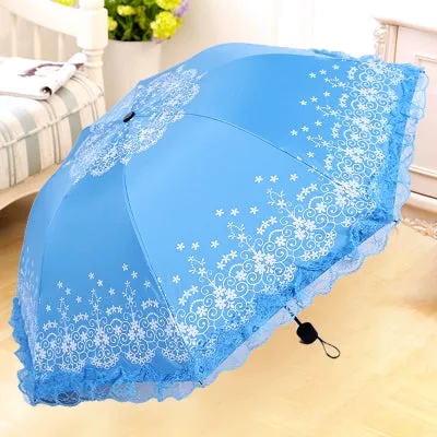 Lace Princess Dual-Use Folding Umbrella