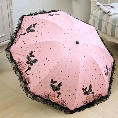 Lace Princess Dual-Use Folding Umbrella