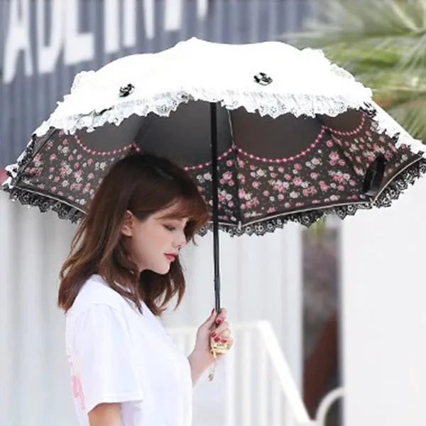 Lace Princess Dual-Use Folding Umbrella
