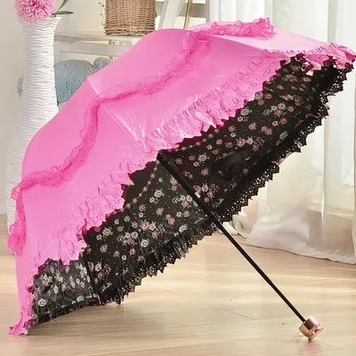 Lace Princess Dual-Use Folding Umbrella