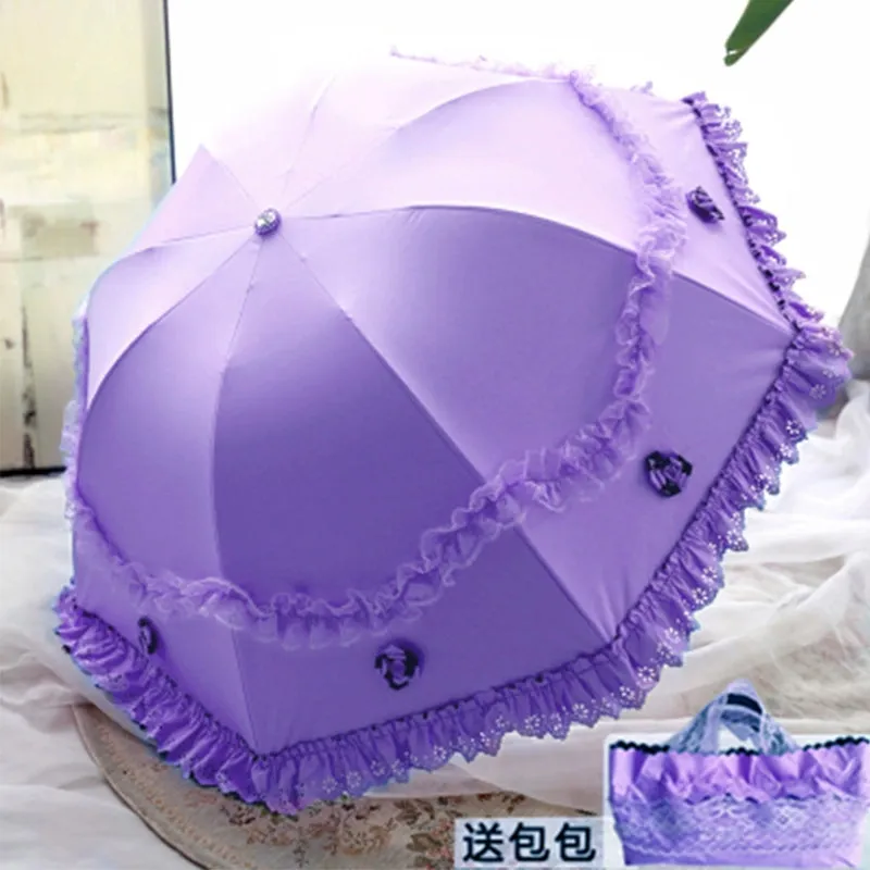 Lace Princess Dual-Use Folding Umbrella