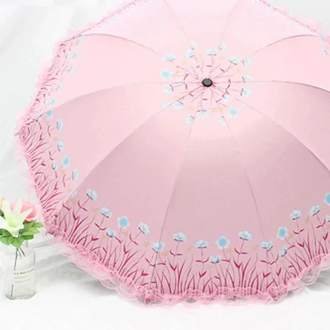 Lace Princess Dual-Use Folding Umbrella