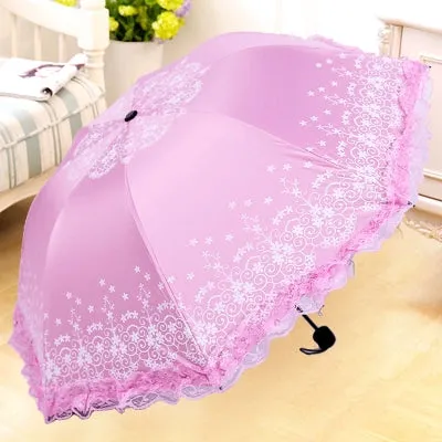 Lace Princess Dual-Use Folding Umbrella