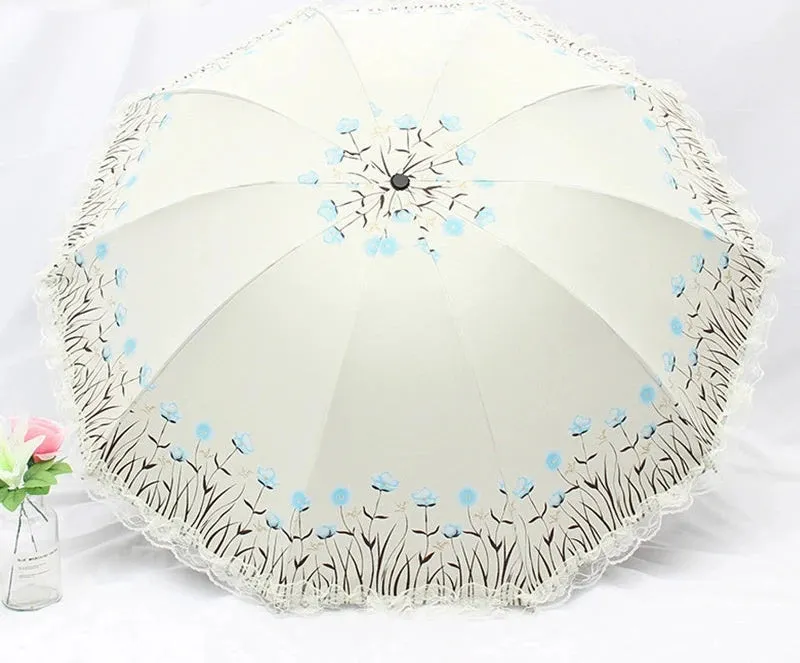 Lace Princess Dual-Use Folding Umbrella