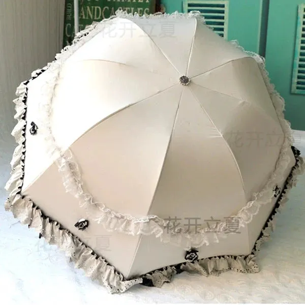 Lace Princess Dual-Use Folding Umbrella